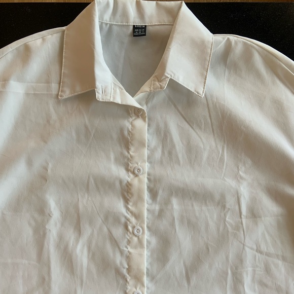 Brand New Shein White Blouse and Shorts Set M - Picture 3 of 4